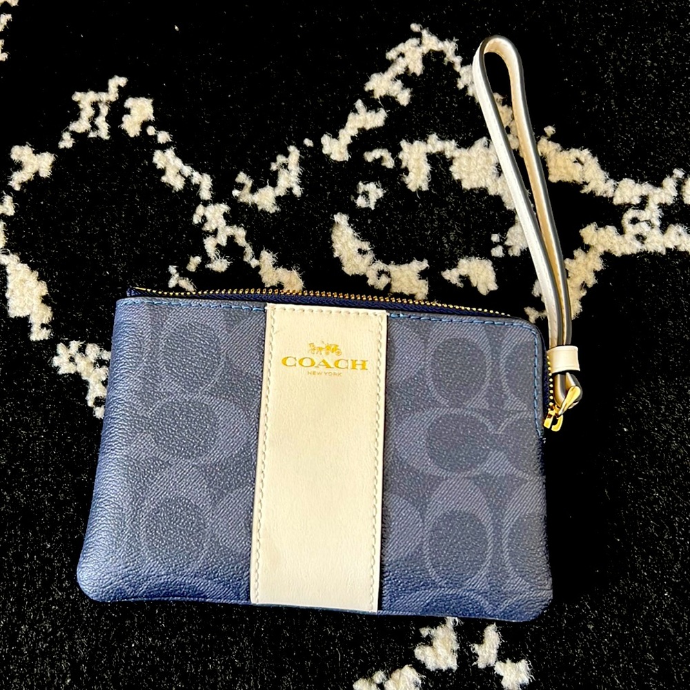 Coach small color block wristlet